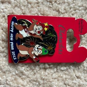 Chip and Dale New Years Eve 2012 Pin LE